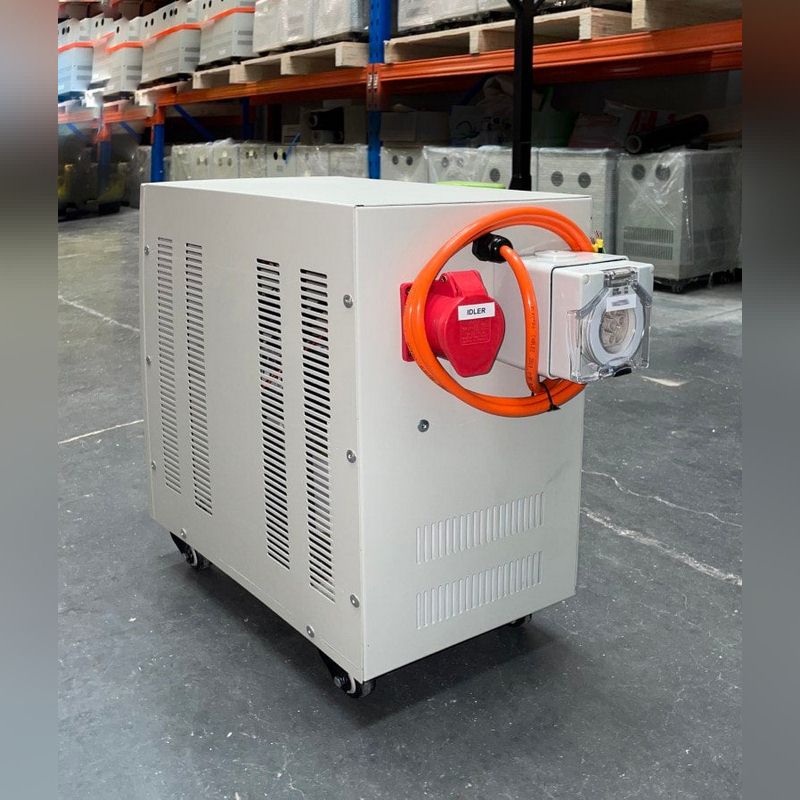 Phasemaker Rc8 Rotary Converter 8 Hp (6 Kw) With Controller Phasemaker Rc8 Rotary Converter 8 Hp (6 Kw) With Controller