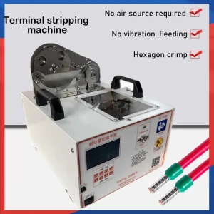 0.5-2.5 Square Wire Automatic Peeling Twisted Wire Crimping Machine Electric Pre Insulated Round Tube Terminal Crimping Machine – BVR0.5 0.75