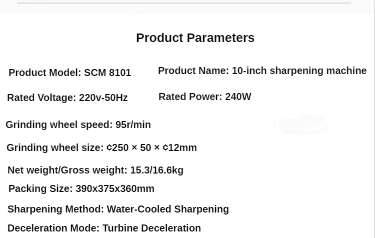 10 Inch Low Speed Water Cooled Knife Grinding Machine For Kitchen Knife Woodworking Planer Blade Chisel Scissors Sharpener – 220×2000 Grit Stones 10 Inch Low Speed Water Cooled Knife Grinding Machine For Kitchen Knife Woodworking Planer Blade Chisel Scissors Sharpener – 220×2000 Grit Stones
