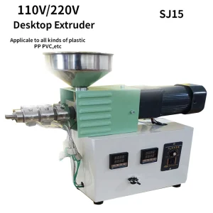110V/220V SJ15 Single Screw Extruder Desktop Plastic Injection Molding Machine Polymer Material PP ABS Extrusion Small Extruder – 220V