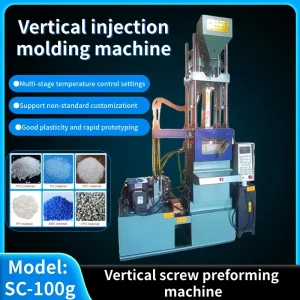 220V/110V 1-100g Injection Molding Machine Vertical Screw Molding Machine 320mm USB Plastic stroke Injection Molding Machine – 220V