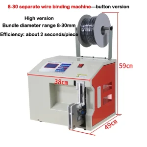220V/110V Automatic Wire Winding Binding Machine 8-30mm 18-45mm Data Power Cable Binding Machine Coil Winding Binding Machine – 8-30mm A – 220V