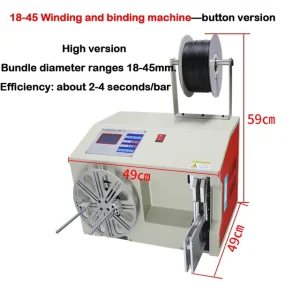220V/110V Automatic Wire Winding Binding Machine 8-30mm 18-45mm Data Power Cable Binding Machine Coil Winding Binding Machine – 18-45mm C – 110V 220V/110V Automatic Wire Winding Binding Machine 8-30mm 18-45mm Data Power Cable Binding Machine Coil Winding Binding Machine – 18-45mm C – 110V