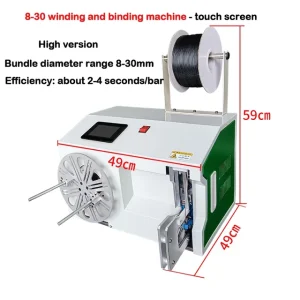 220V/110V Automatic Wire Winding Binding Machine 8-30mm 18-45mm Data Power Cable Binding Machine Coil Winding Binding Machine – 8-30mm D – 110V 220V/110V Automatic Wire Winding Binding Machine 8-30mm 18-45mm Data Power Cable Binding Machine Coil Winding Binding Machine – 8-30mm D – 110V