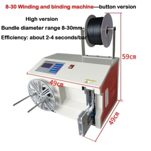 220V/110V Automatic Wire Winding Binding Machine 8-30mm 18-45mm Data Power Cable Binding Machine Coil Winding Binding Machine – 8-30mm C – 110V 220V/110V Automatic Wire Winding Binding Machine 8-30mm 18-45mm Data Power Cable Binding Machine Coil Winding Binding Machine – 8-30mm C – 110V