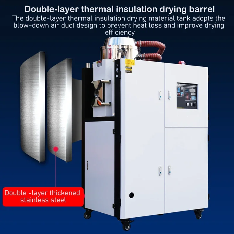 3-In-1 Plastic Dryer Automatic Dust Removal Suction Integrated Machine Industrial Plastic Raw Material Dehumidification Dryer – 100Kg 3-In-1 Plastic Dryer Automatic Dust Removal Suction Integrated Machine Industrial Plastic Raw Material Dehumidification Dryer – 100Kg