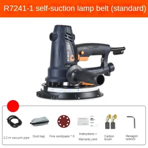 7 inch Wall Putty Polisher 750W LED Self-vacuum Sandpaper Grinding Drywall Sander Machine Floor Wall Putty Polishing Machine – Polisher 6pc paper 7 inch Wall Putty Polisher 750W LED Self-vacuum Sandpaper Grinding Drywall Sander Machine Floor Wall Putty Polishing Machine – Polisher 6pc paper