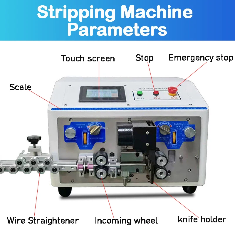 Automatic Computer Sheath Wire Stripping Machine Multifunction Sheath Core Wire Stripper Machine Sheath Cable Stripping Machine – 220V Automatic Computer Sheath Wire Stripping Machine Multifunction Sheath Core Wire Stripper Machine Sheath Cable Stripping Machine – 220V