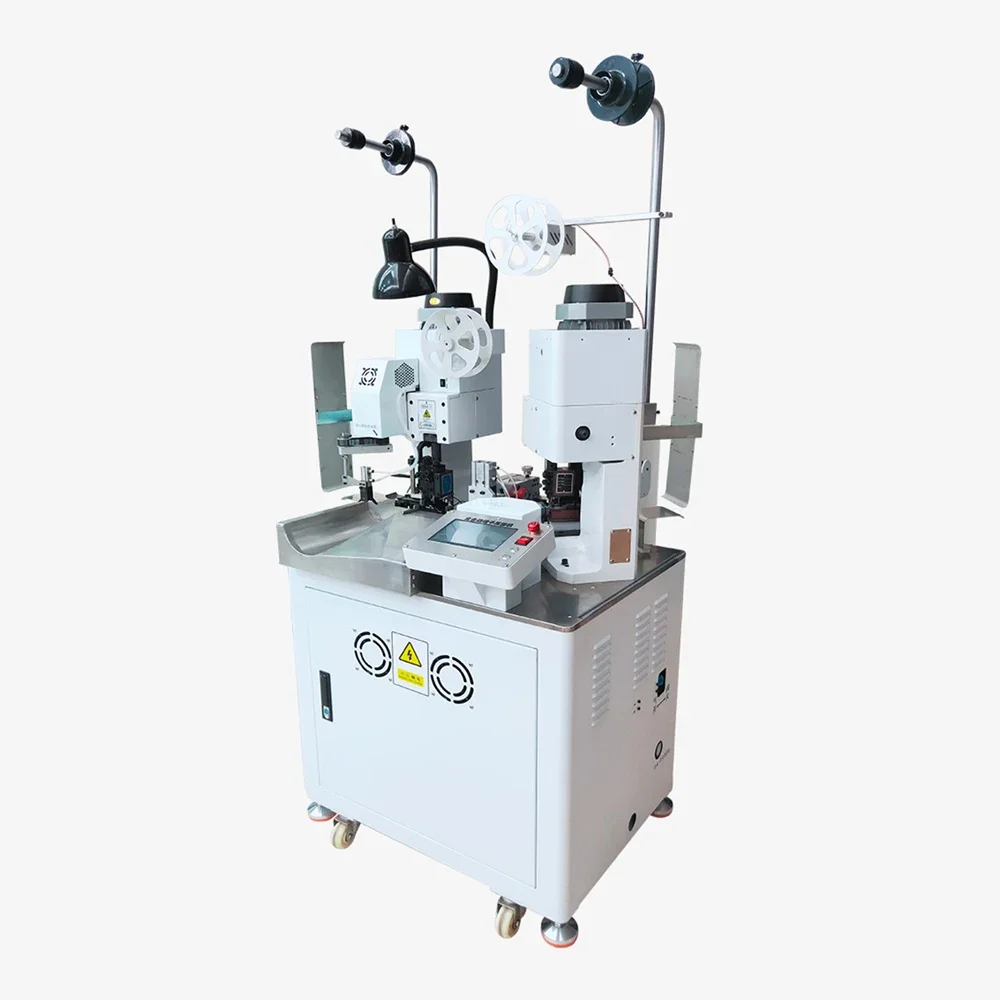 Automatic Single-Head Double-Head Terminal Machine Single / Double-Peeling Wire Stripping Machine Cable Cutting Crimping Machine – Double-Head Automatic Single-Head Double-Head Terminal Machine Single / Double-Peeling Wire Stripping Machine Cable Cutting Crimping Machine – Double-Head