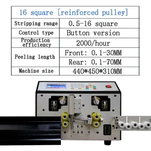 Automatic Wire Stripper Machine Electric 0.1-70mm Copper Wire Stripper Computer Cable Wire Stripping Peeling Cutting Machine – 16 lifting wheel – 110V Automatic Wire Stripper Machine Electric 0.1-70mm Copper Wire Stripper Computer Cable Wire Stripping Peeling Cutting Machine – 16 lifting wheel – 110V