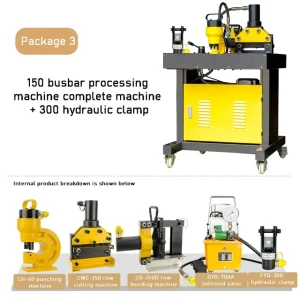 Copper Aluminum Busbar Processing Machine 3in1 4in1 Iron Plate Hydraulic Punching Machine Bending Cutting Combination Machine – Combination 3 Copper Aluminum Busbar Processing Machine 3in1 4in1 Iron Plate Hydraulic Punching Machine Bending Cutting Combination Machine – Combination 3