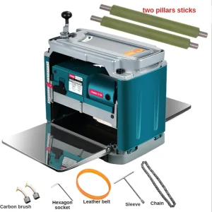 Extra Blades 2012NB 12 Inch Woodworking Carpentry DIY Surface Thicknesser Machine Electric Planer Wood Thickness Planer – machine-2 rollers Extra Blades 2012NB 12 Inch Woodworking Carpentry DIY Surface Thicknesser Machine Electric Planer Wood Thickness Planer – machine-2 rollers