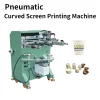 Pneumatic Curved Screen Printing Machine Semi-automatic Tea Cup Wine Bottle Roller Printing Machine Round Tube Printing Machine – 300 Curved