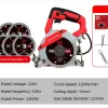 Shijing 9320 Electric Circular Saw for Stone Marble Brick Wood Cutting Machine CeramicTile Cutter with 5 Original Blades – saw x 5 black blades