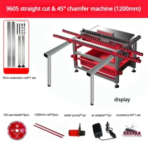 Shijing 9605 45 Degree Chamfering Straight Cut Machine Dust Free Water Cutter Slab Ceramic Tile Cutting Machine – 1.2m x 1 extend rod Shijing 9605 45 Degree Chamfering Straight Cut Machine Dust Free Water Cutter Slab Ceramic Tile Cutting Machine – 1.2m x 1 extend rod