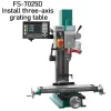 Small Desktop Drilling Machine Multifunctional High-speed Drilling and Tapping Integrated Machine Tool for Drilling and Milling – 7025D with table