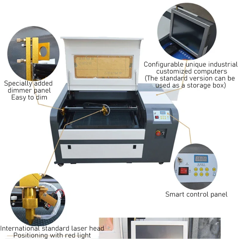 Wood/Acrylic/Glass Co2 Laser Engraving Machine 40W/50W/60W/80W/100W Laser Tube Cnc Laser Cutting Machine 400*600Mm Working Area – 40W Online Wood/Acrylic/Glass Co2 Laser Engraving Machine 40W/50W/60W/80W/100W Laser Tube Cnc Laser Cutting Machine 400*600Mm Working Area – 40W Online