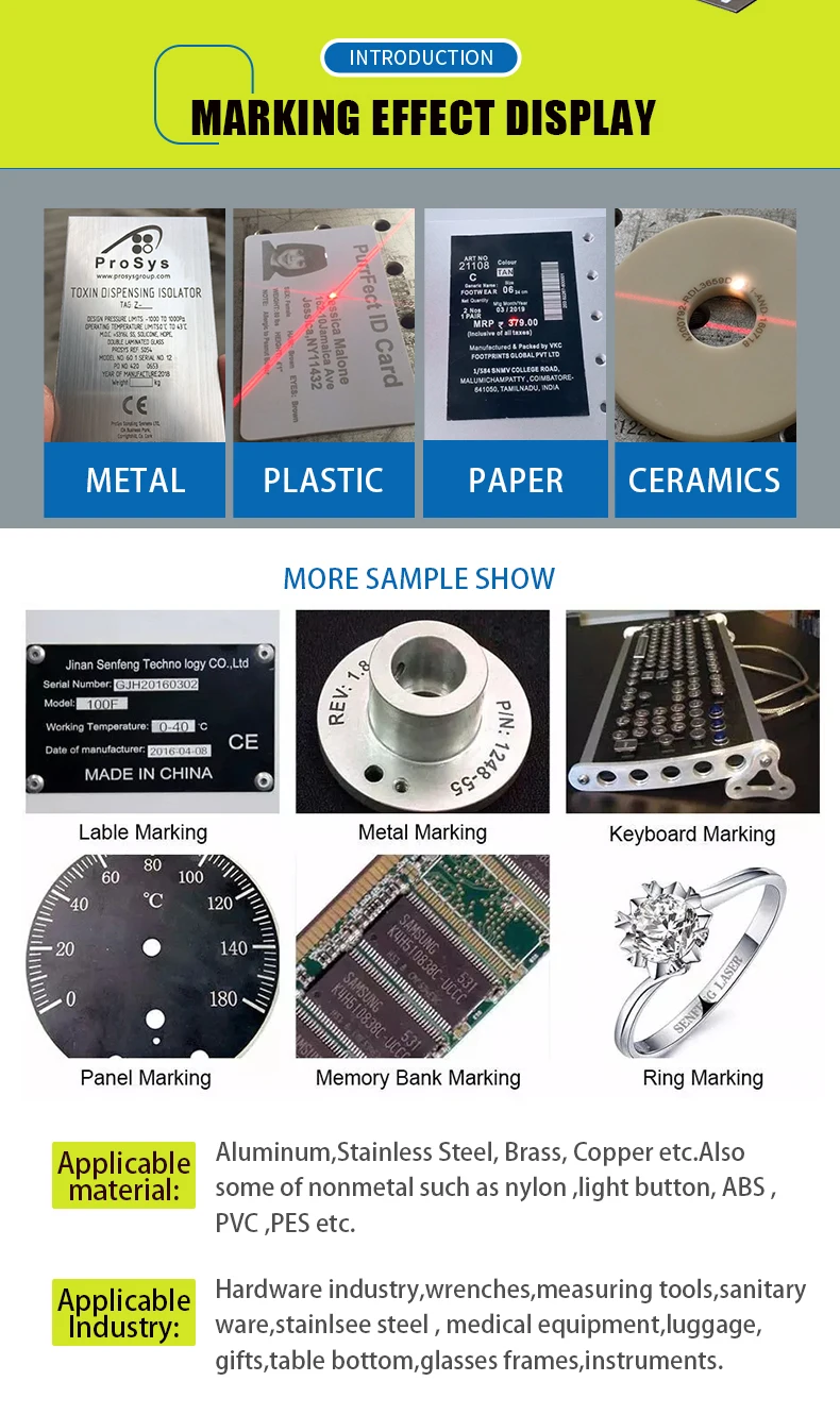 Raycus Closure Fiber Laser Marking Engraving Machine 50W 120-150Ns &Amp;175*175Mm By-50Gs Metal Aluminum Plastic Marking Machine Raycus Closure Fiber Laser Marking Engraving Machine 50W 120-150Ns &Amp;175*175Mm By-50Gs Metal Aluminum Plastic Marking Machine