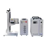 3W UV Fiber Laser JPT Fiber Laser Marking Machine with 175*175mm Lens 80mm Rotary S&A Water Chiller