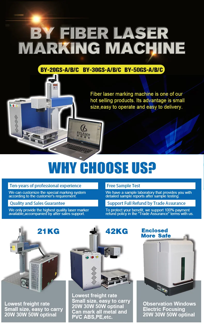Raycus Closure Fiber Laser Marking Engraving Machine 50W 120-150Ns &Amp;175*175Mm By-50Gs Metal Aluminum Plastic Marking Machine Raycus Closure Fiber Laser Marking Engraving Machine 50W 120-150Ns &Amp;175*175Mm By-50Gs Metal Aluminum Plastic Marking Machine