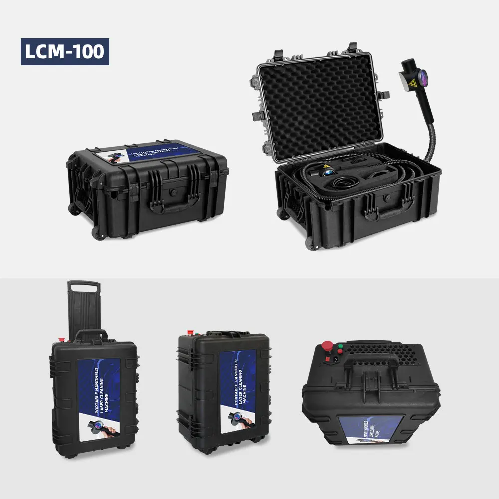 Handheld 100W Laser Cleaning Machine Fiber Laser Cleaner For Rust Removal Handheld 100W Laser Cleaning Machine Fiber Laser Cleaner For Rust Removal