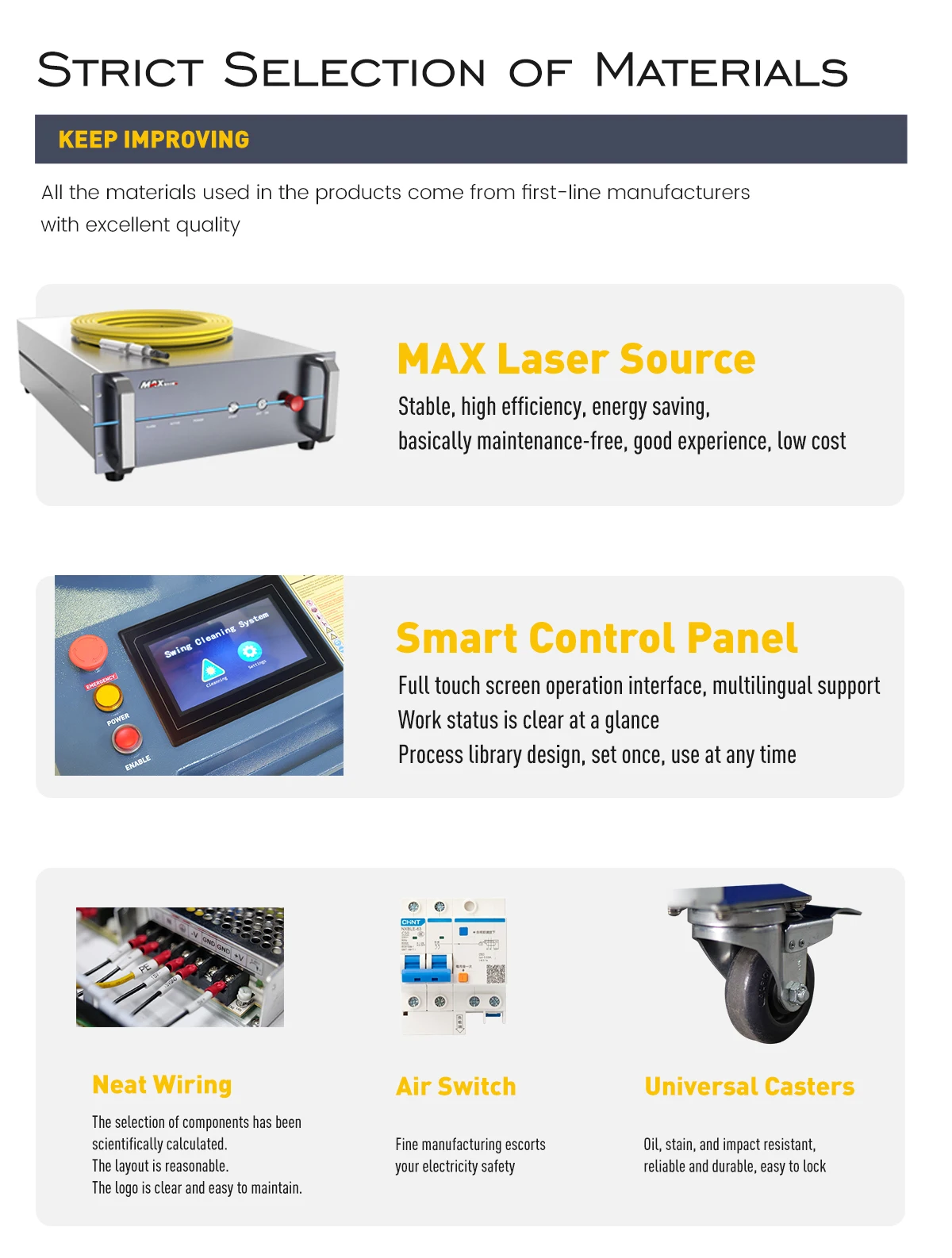Laser Cleaning Machine Max Source Cable Length 20M High Efficiency Continuous Cleaner Rust Removal For Paint/Oil/Coating Mobile – 3000W Laser Cleaning Machine Max Source Cable Length 20M High Efficiency Continuous Cleaner Rust Removal For Paint/Oil/Coating Mobile – 3000W