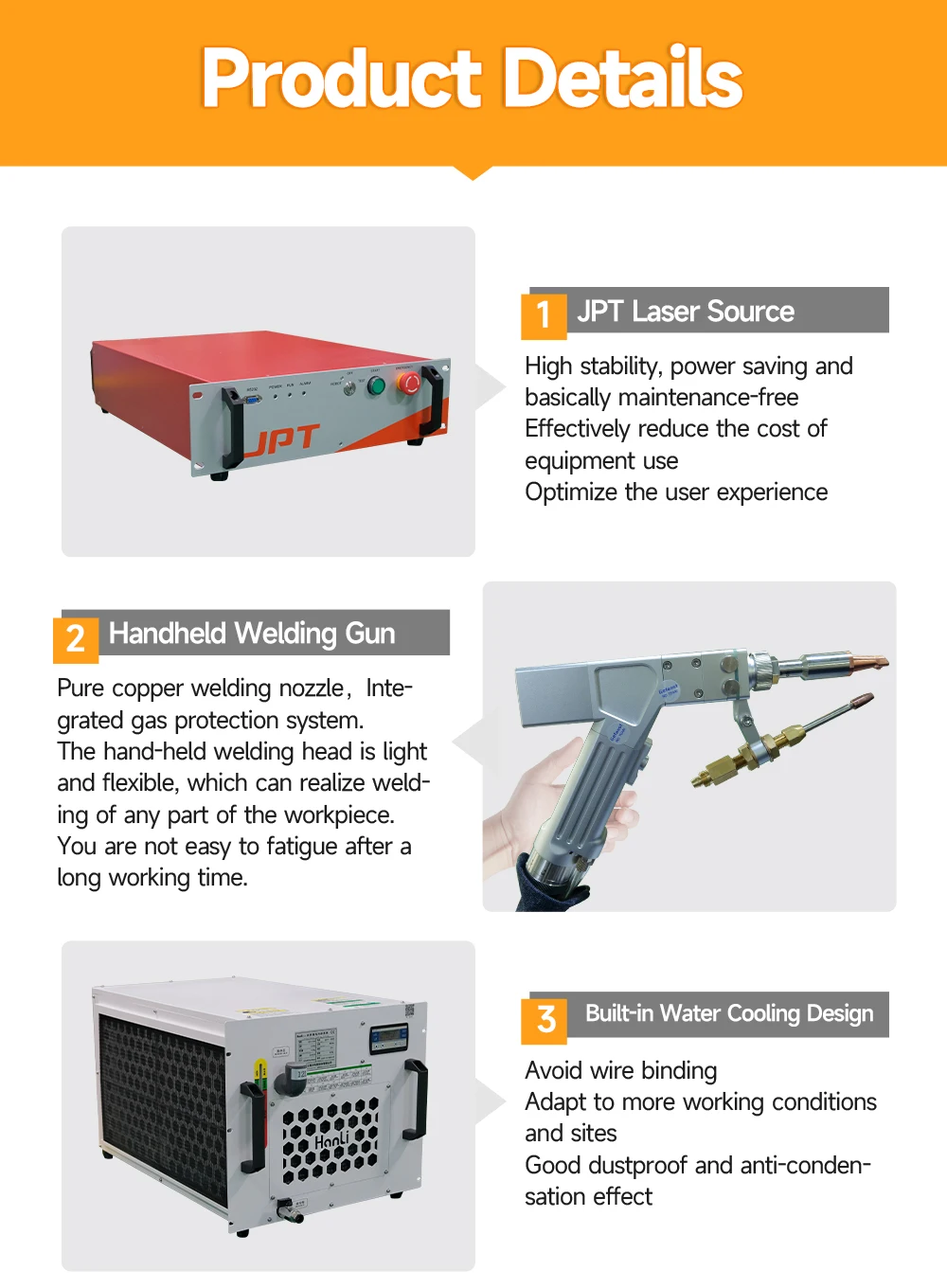 Handheld Laser Welding Machine Fiber Laser Machine Jpt 1000/1500/2000W Laser Welder For Metal – 1000W Handheld Laser Welding Machine Fiber Laser Machine Jpt 1000/1500/2000W Laser Welder For Metal – 1000W