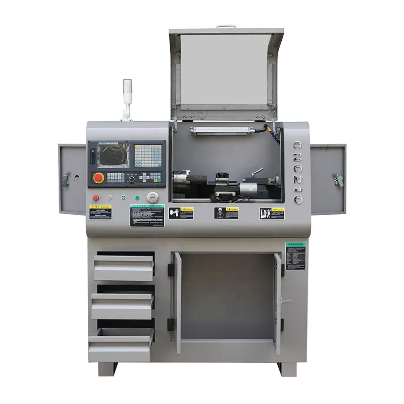 Cnc210 Mini Benchtop Cnc Lathe With Gsk980Tdc Cnc210 Mini Benchtop Cnc Lathe With Gsk980Tdc