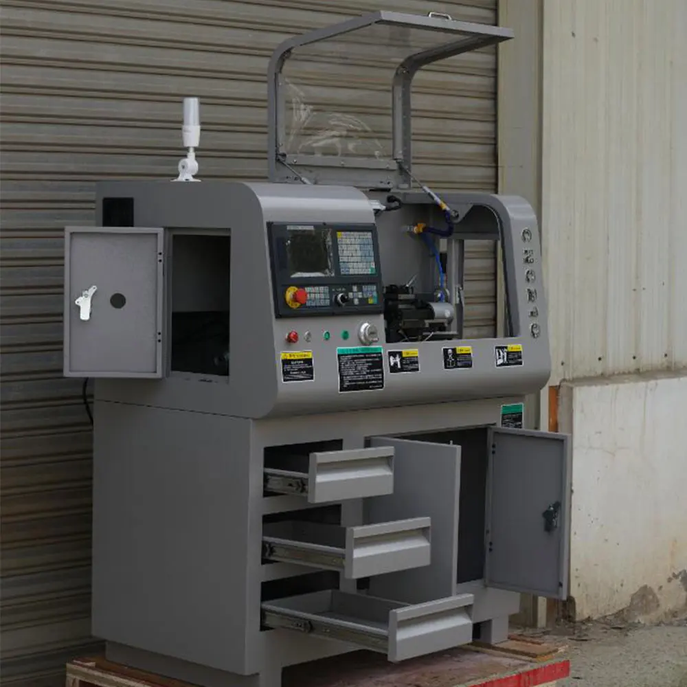Cnc210 Mini Benchtop Cnc Lathe With After 990Tdb Controller Cnc210 Mini Benchtop Cnc Lathe With After 990Tdb Controller