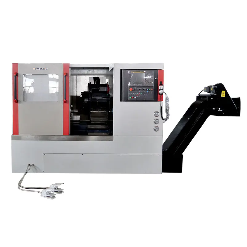 High Precision Ck40L Full-Automatic Slant Bed Cnc Lathe Machine For Metal Working High Precision Ck40L Full-Automatic Slant Bed Cnc Lathe Machine For Metal Working