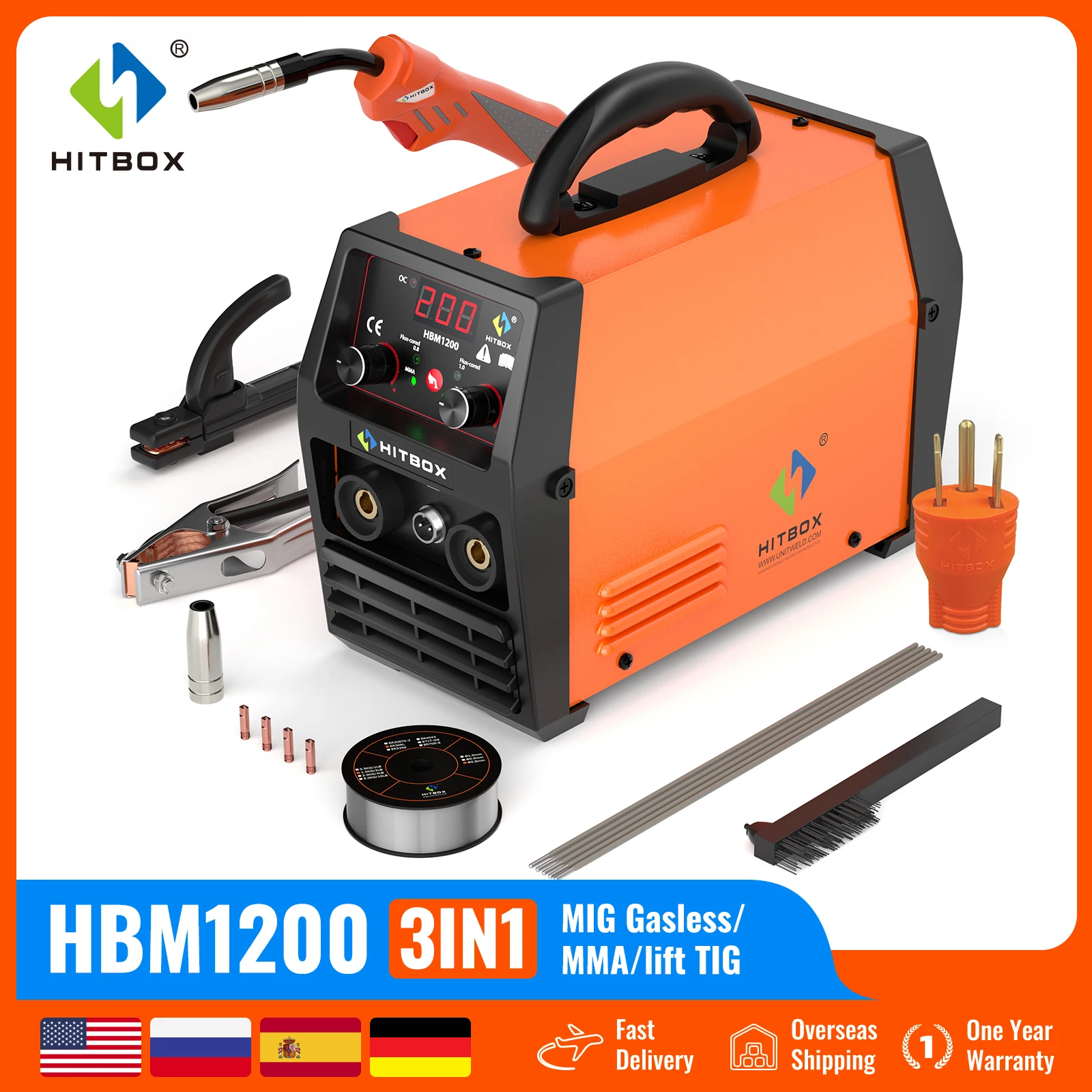 Hitbox 3 In 1 Hbm1200 110V/220V Semi-Automatic Welding Machine Lift Tig Argon Arc Mma Mig Welder No Gas Igbt Synergy Tools Hitbox 3 In 1 Hbm1200 110V/220V Semi-Automatic Welding Machine Lift Tig Argon Arc Mma Mig Welder No Gas Igbt Synergy Tools