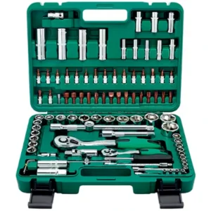 Professional Durable 108 Pcs Tools Carbon Steel Socket Wrench Tool Set Box for Auto Repair – 94 pcs Professional Durable 108 Pcs Tools Carbon Steel Socket Wrench Tool Set Box for Auto Repair – 94 pcs