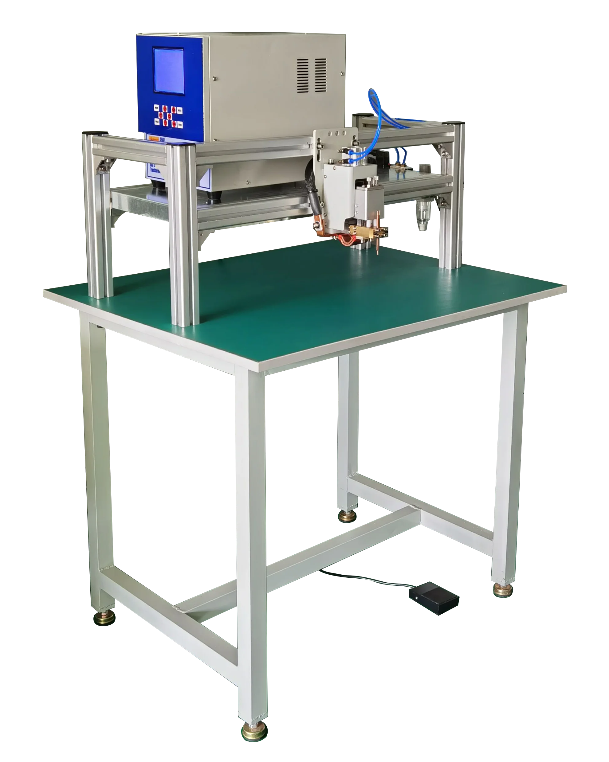 High Efficiency 10000A Spot Welder For 18650 32650 Lipeo4 Battery Pack Welding Industrial Resistance Spot Welder With Guide Rail High Efficiency 10000A Spot Welder For 18650 32650 Lipeo4 Battery Pack Welding Industrial Resistance Spot Welder With Guide Rail