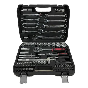 Professional Durable 108 Pcs Tools Carbon Steel Socket Wrench Tool Set Box for Auto Repair – 82 pcs Professional Durable 108 Pcs Tools Carbon Steel Socket Wrench Tool Set Box for Auto Repair – 82 pcs