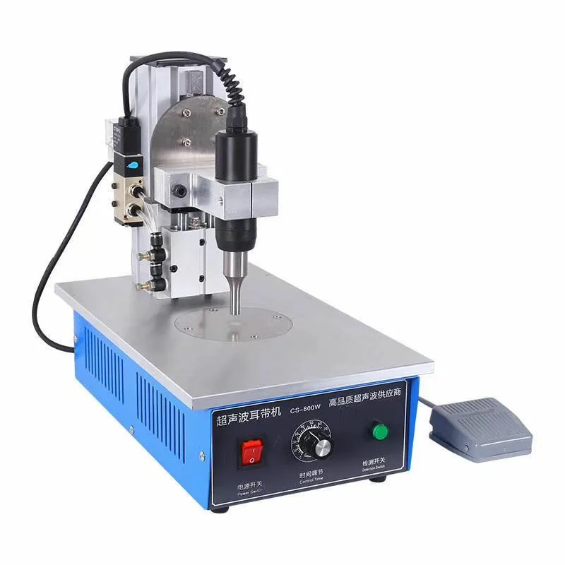 Semi-Automatic Disposable Ultrasonic Mask Ear Loop Spot Welding Machine For Kn95 Facemask Semi-Automatic Disposable Ultrasonic Mask Ear Loop Spot Welding Machine For Kn95 Facemask