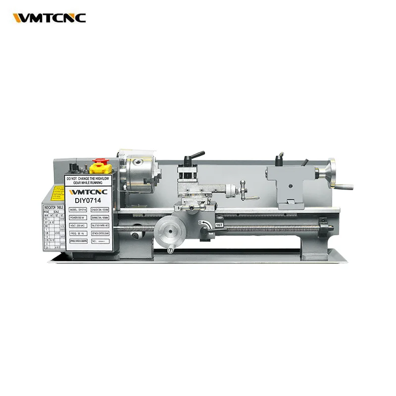 Direct Connect Bench Mini Lathe Machine Diy0714 With 20Mm Spindle Bore For Metal Working Direct Connect Bench Mini Lathe Machine Diy0714 With 20Mm Spindle Bore For Metal Working