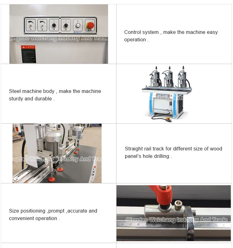 Mzb73033 Three-Head Hinge Boring Machine And Wood Drilling Boring Machine Mzb73033 Three-Head Hinge Boring Machine And Wood Drilling Boring Machine