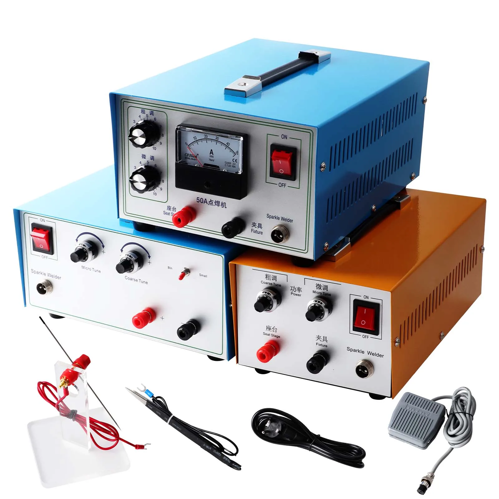 30/50/80/100A Pulse Sparkle Argon Spot Welder Portable Tig Jewelry Spot Welding Machine For Gold Silver Platinum Stainless Steel 30/50/80/100A Pulse Sparkle Argon Spot Welder Portable Tig Jewelry Spot Welding Machine For Gold Silver Platinum Stainless Steel