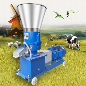 100kg/h-200kg/h Pellet Mill Multi-function Feed Food Pellet Making Machine 220V/ 380V Household Animal Feed Granulator – 380V – model 125 4.5kw