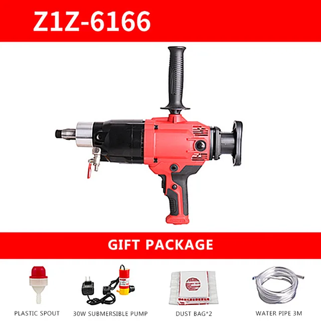 High-Quality Water Drilling Machine Diamond Drilling Tool Engineering Drilling Machine 220V 1600R/Min Max.180Mm – 6166 High-Quality Water Drilling Machine Diamond Drilling Tool Engineering Drilling Machine 220V 1600R/Min Max.180Mm – 6166