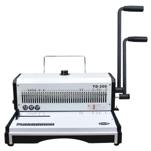 Heavy-duty iron ring binding machine, calendar punching machine, thick double-coil punching and binding machine TD-200