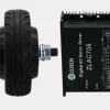 5 inch built-in encoder robot agv small wheel hub servo motor driver set 24v – Dark Grey