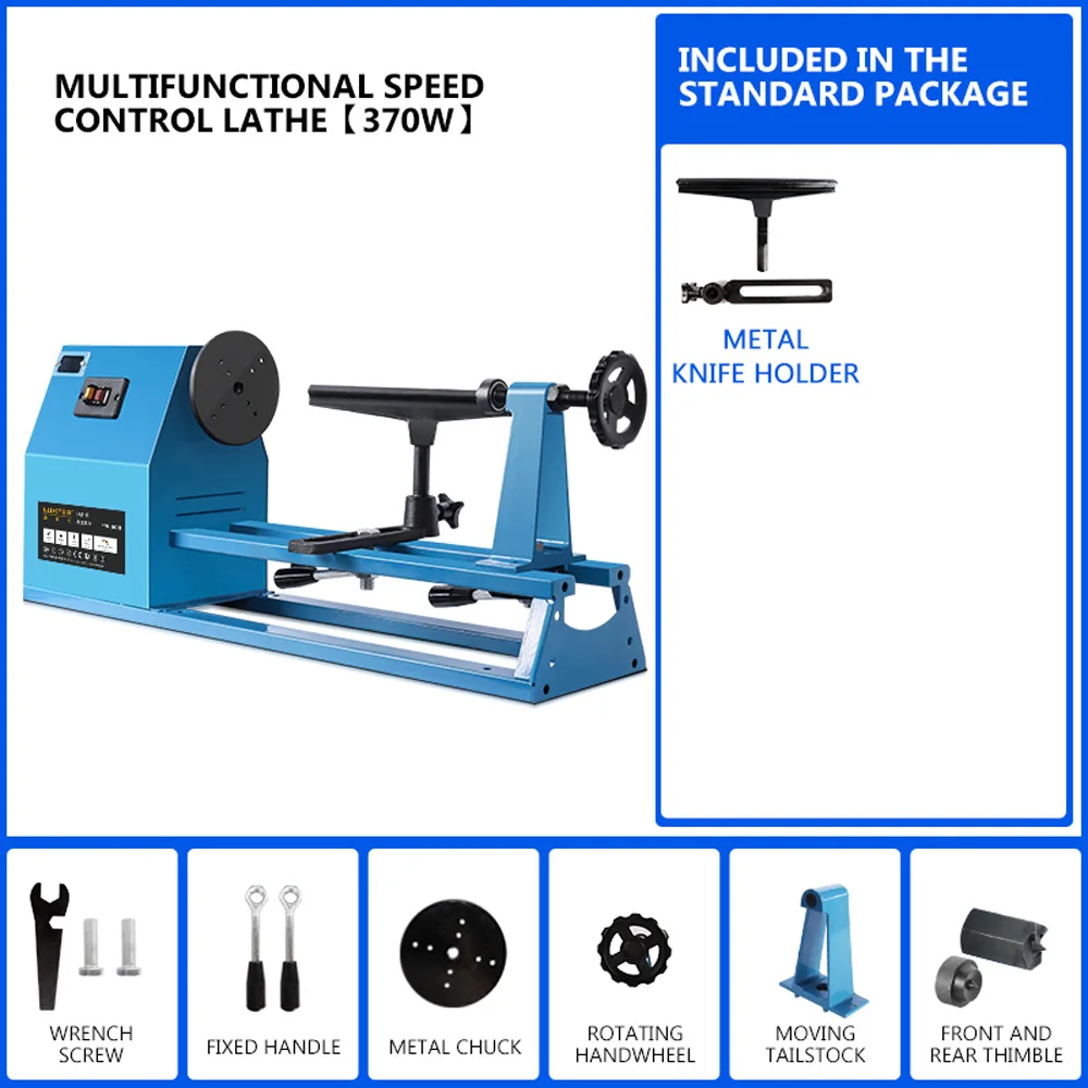 370W Woodworking Lathe Woodworking Machine Wood Rotating Lathe Diy Woodworking Tools 370W Woodworking Lathe Woodworking Machine Wood Rotating Lathe Diy Woodworking Tools