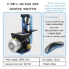 15KW Vertical Multifunctional Electric Belt Sander DIY Polishing Grinding Machine Cutter Edges Sharpener Grinder – 220V