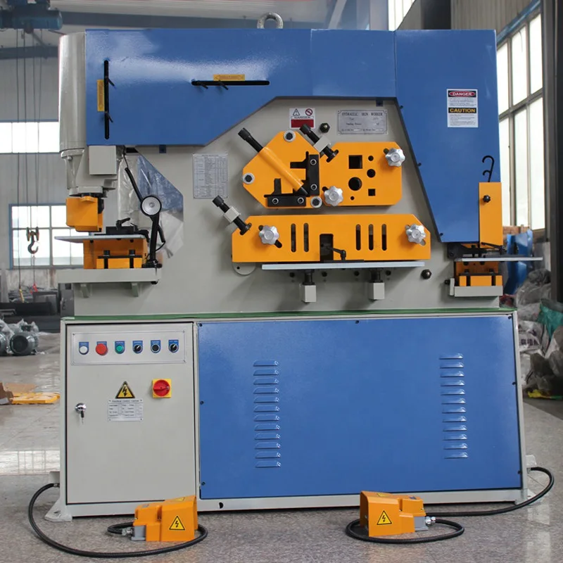 Hydraulic Punching Shearing Machine, Automatic Ironworker For Metal Stamping And Angle Steel Cut With Customizable Mold Hydraulic Punching Shearing Machine, Automatic Ironworker For Metal Stamping And Angle Steel Cut With Customizable Mold