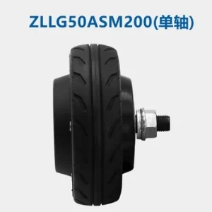 24V 5 inch wheel hub motor single and double axis servo drive one-to-two control CAN bus food delivery robot – Khaki