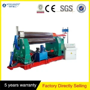 W11 Series Automatic Mechanical Bending Machine 3 Roller Rolling Processing Sheet Plate Cone Angle Iron Tools