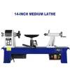 750W 14 inch woodworking lathe wood rotary machine multi-function pen-making household mini diy machine tool 3550RPM – 14 INCH 750W