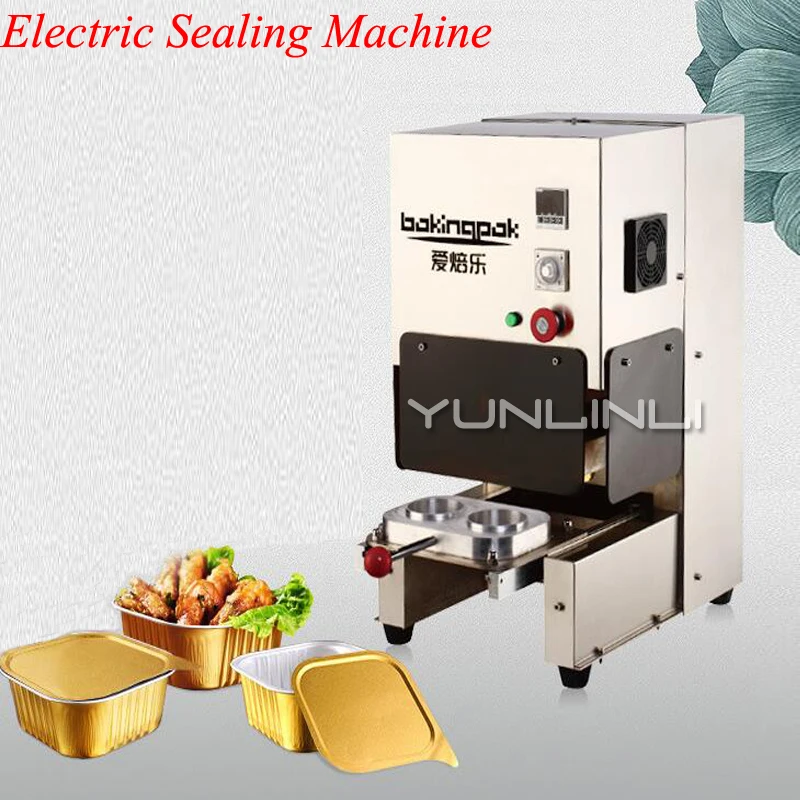 Aluminium Foil Food Cans Electric Sealing Machine Takeaway Food Box Sealing Machine Catering Restaurant Equipment Aluminium Foil Food Cans Electric Sealing Machine Takeaway Food Box Sealing Machine Catering Restaurant Equipment