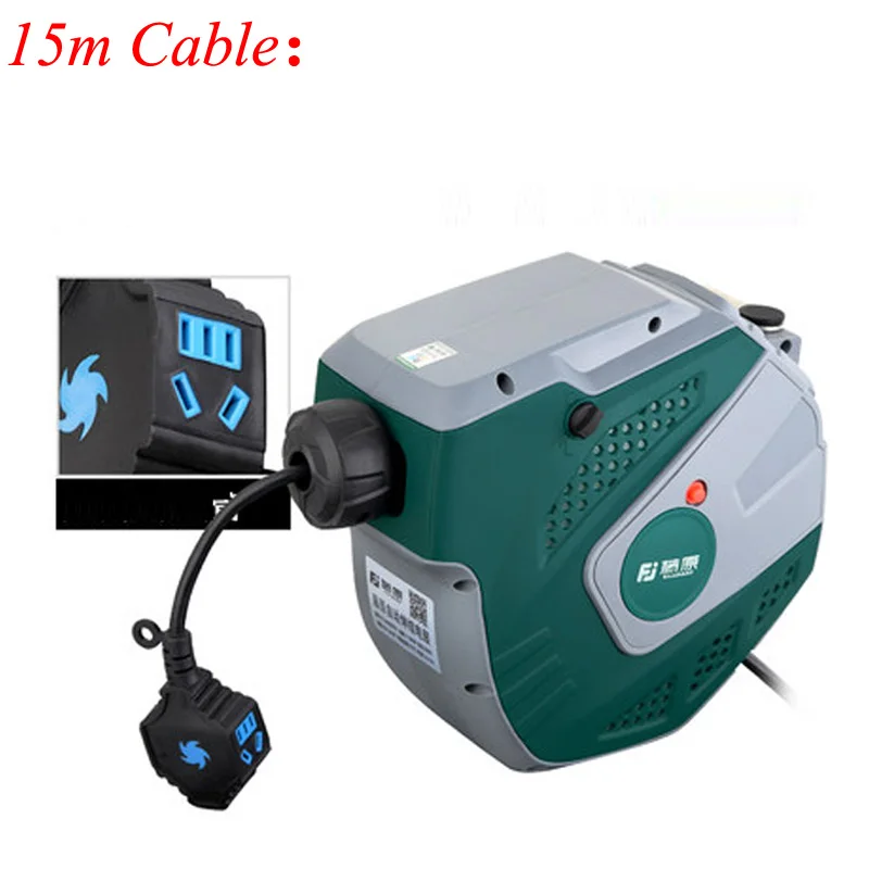 Fuje03-215 Automatic Telescopic Electric Drum Plug Wire Reel Cable Retractor Air Drum Winder Cable Take-Up Fuje03-215 Automatic Telescopic Electric Drum Plug Wire Reel Cable Retractor Air Drum Winder Cable Take-Up